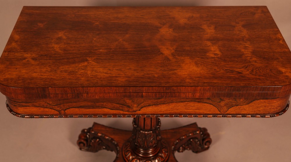 A Very good Rosewood Card Table William IV View IV
