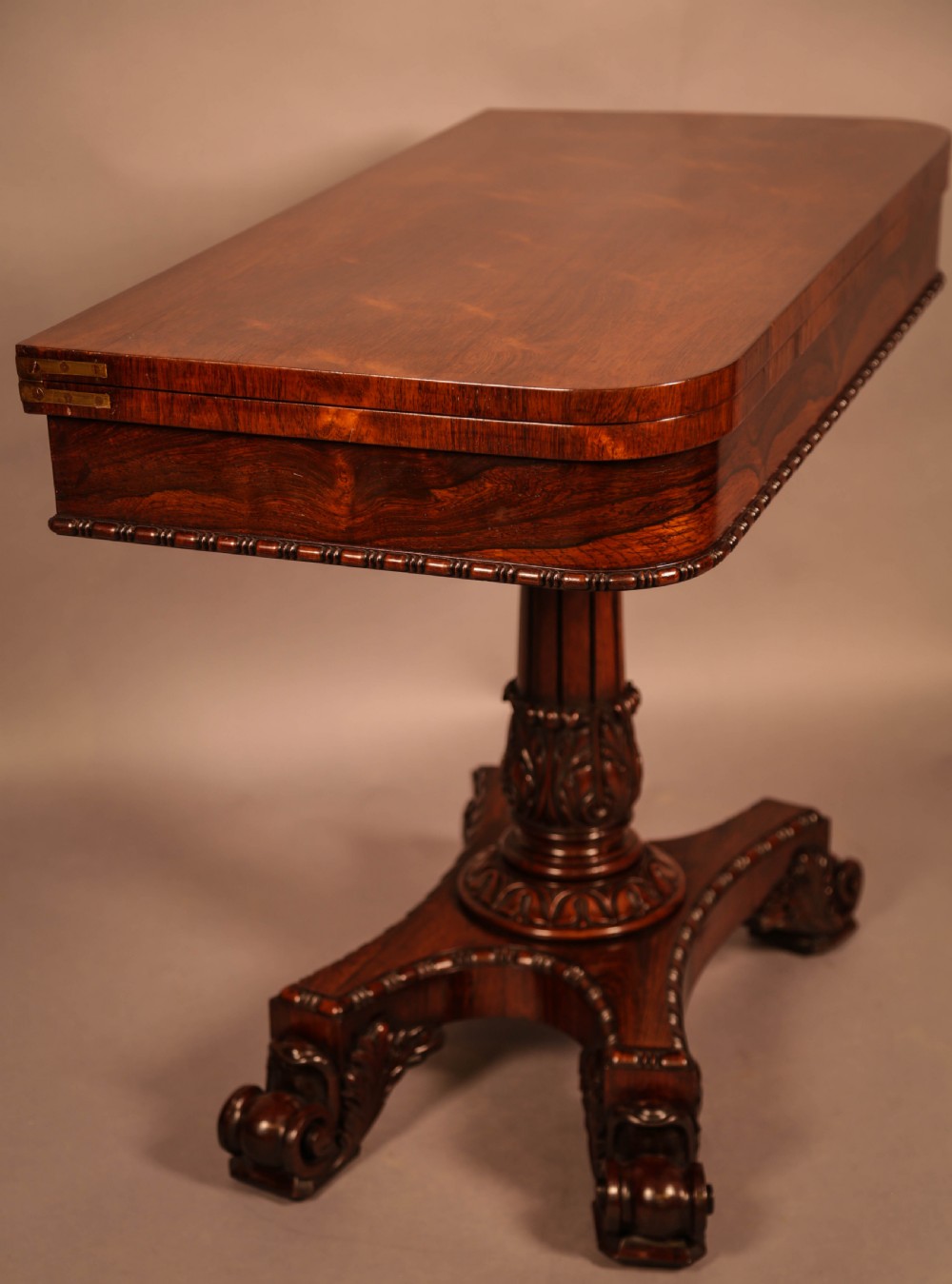 A Very good Rosewood Card Table William IV View VIII