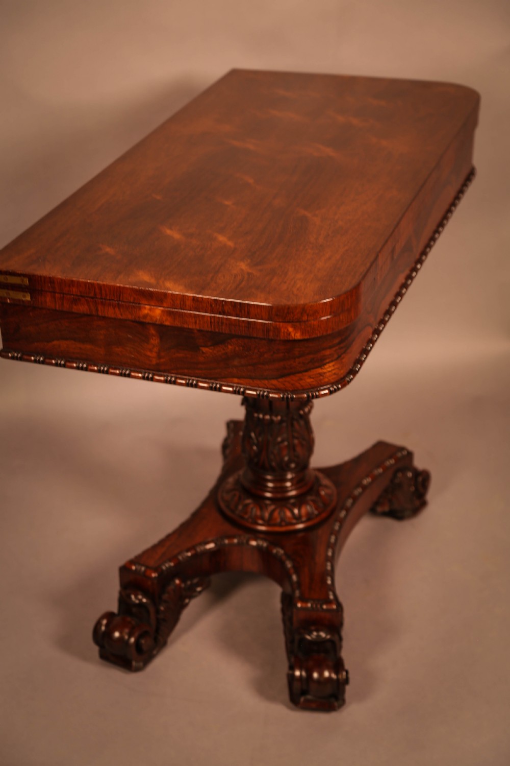 A Very good Rosewood Card Table William IV View IX