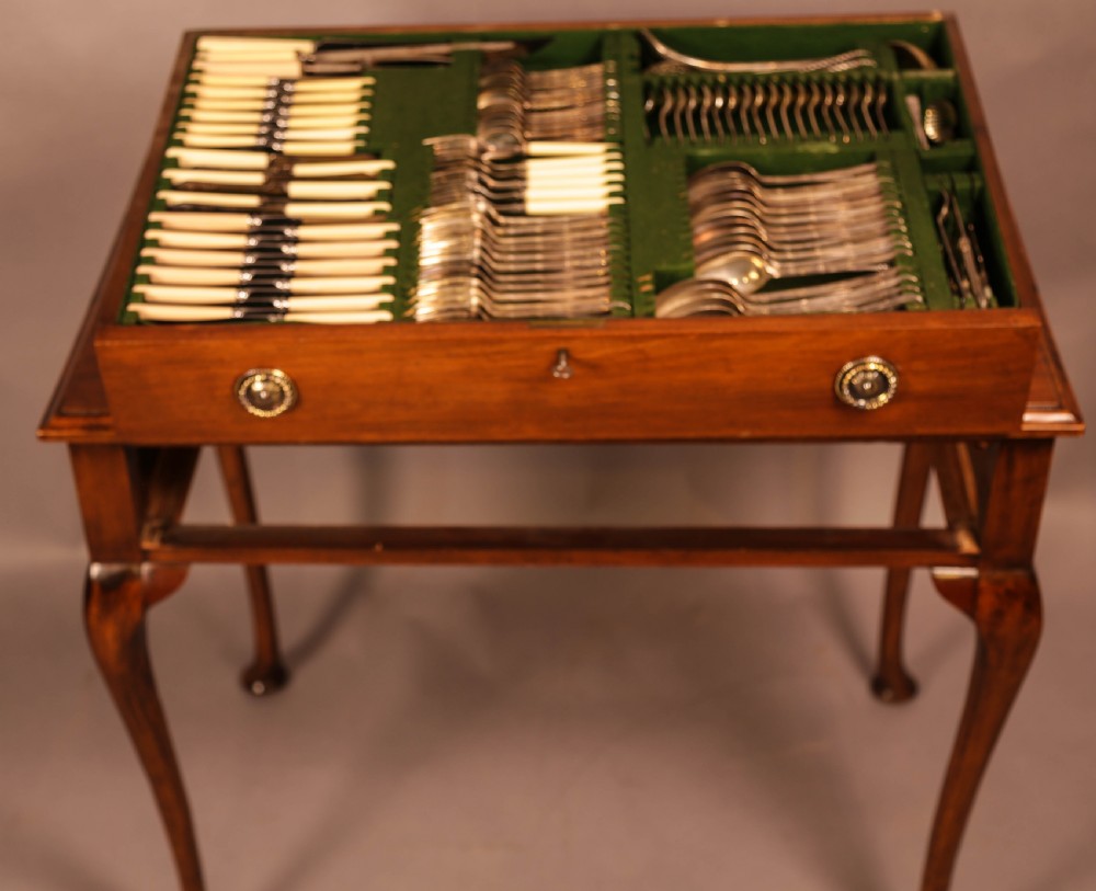 Edwardian Canteen of cutlery View VI