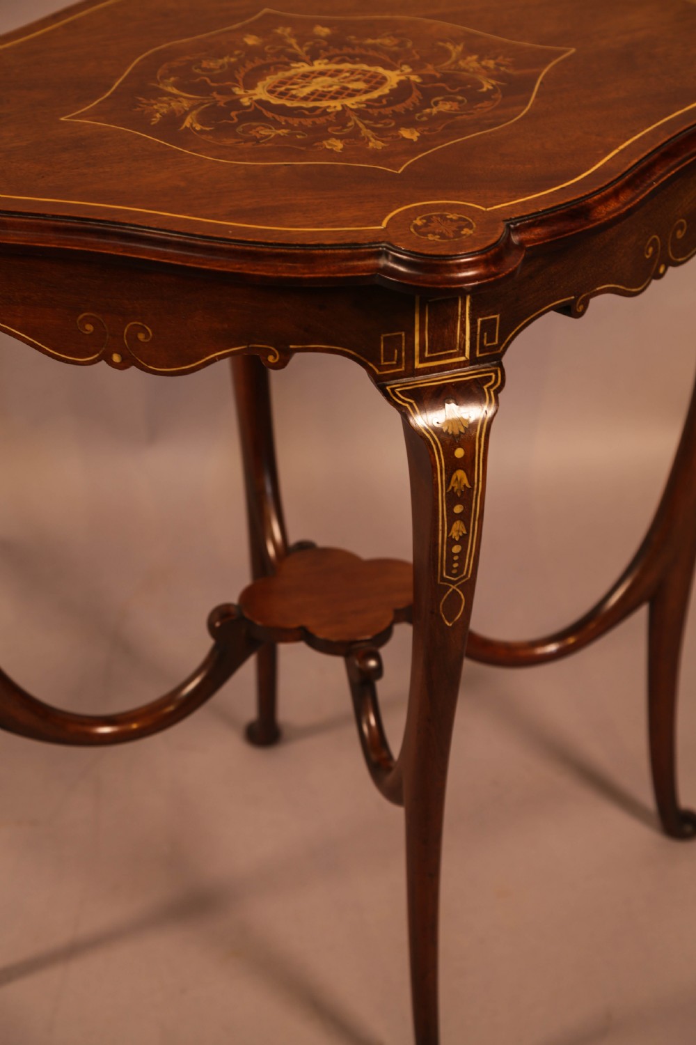 A Quality Inlaid Window Table  View II