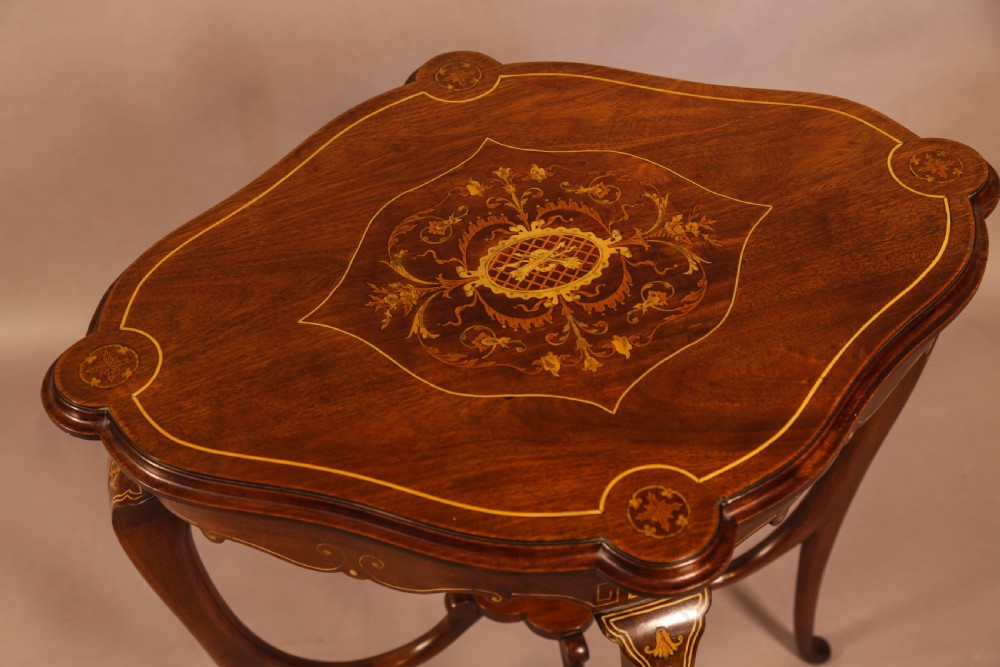 A Quality Inlaid Window Table  View III