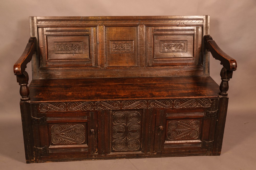 Antique Oak Settle