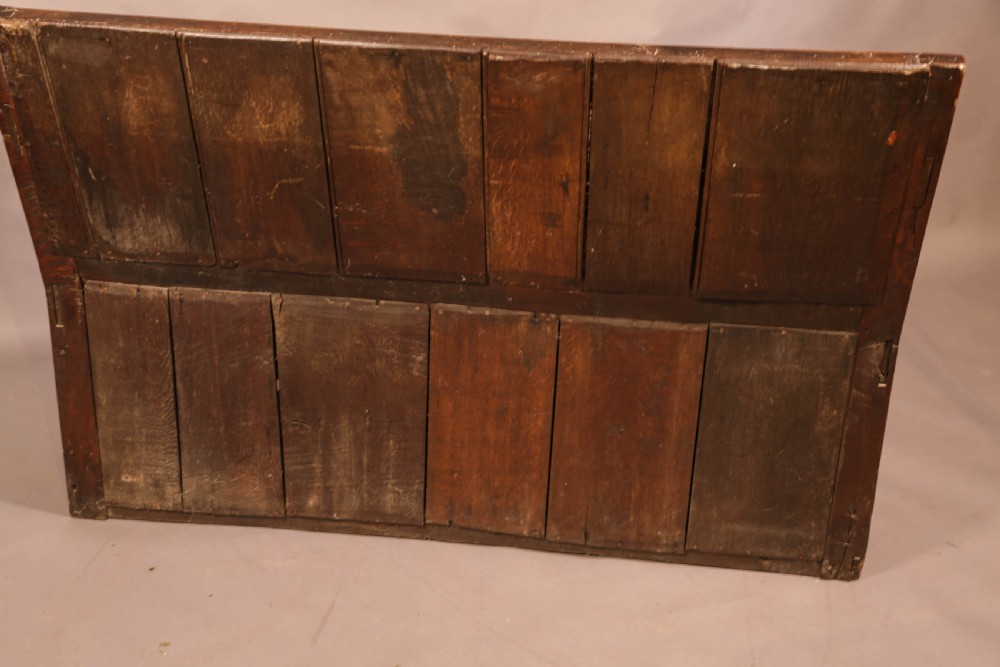 Antique Oak Settle View XI
