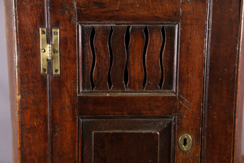 An Interesting Oak Corner Cupboard Georgian View III