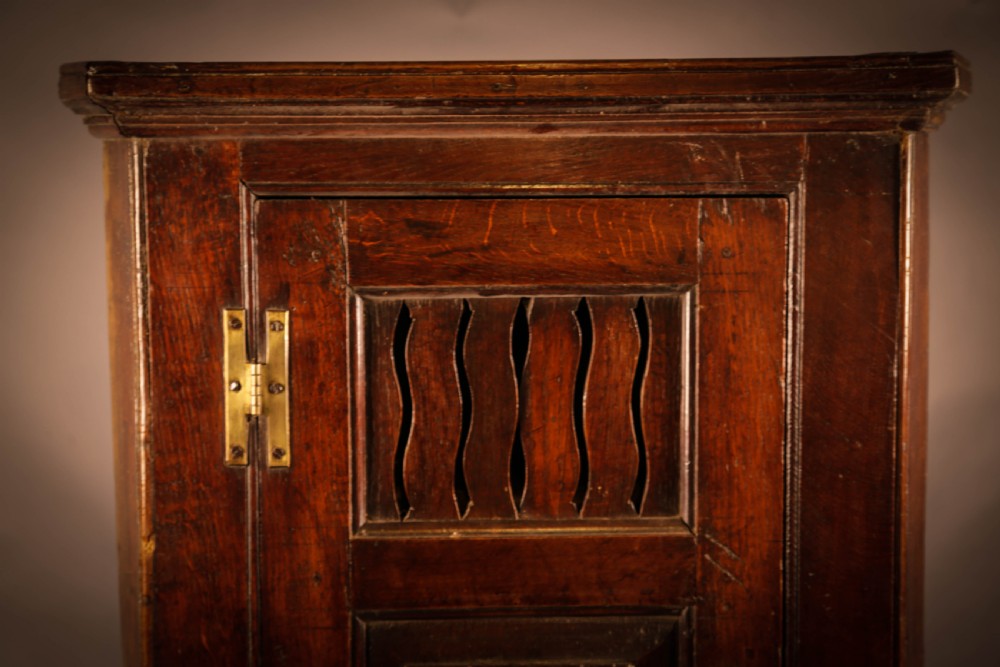 An Interesting Oak Corner Cupboard Georgian View V