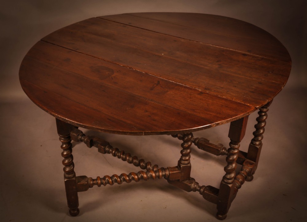 A 17th century Gate Leg Dining table in Oak View II