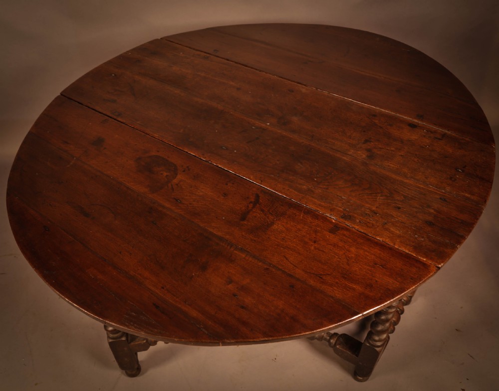 A 17th century Gate Leg Dining table in Oak View III