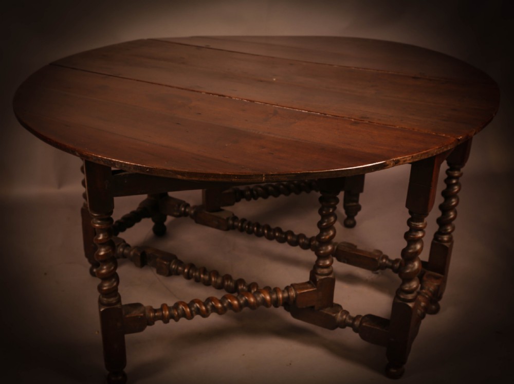 A 17th century Gate Leg Dining table in Oak View IV