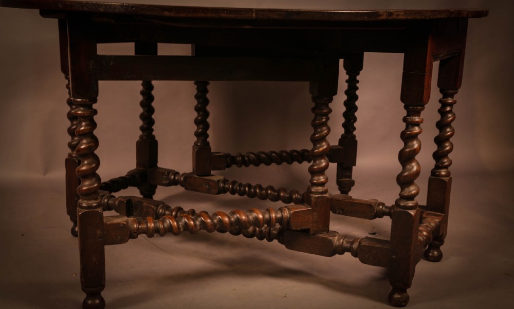 A 17th century Gate Leg Dining table in Oak View VI