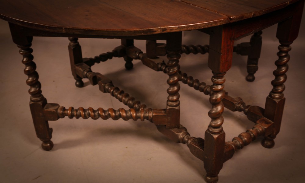 A 17th century Gate Leg Dining table in Oak View VII