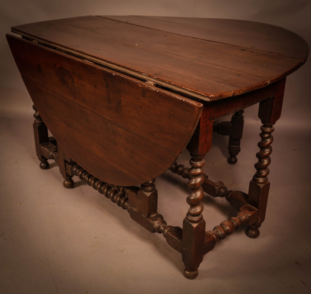 A 17th century Gate Leg Dining table in Oak View VIII