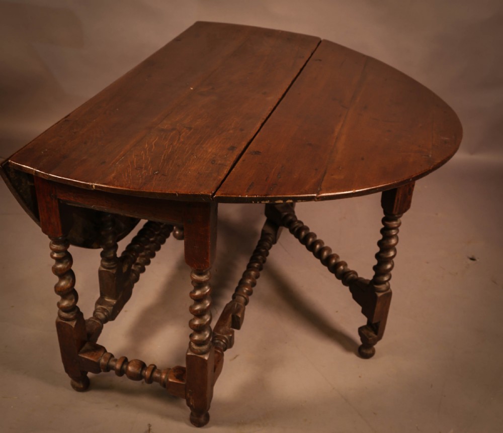 A 17th century Gate Leg Dining table in Oak View XI
