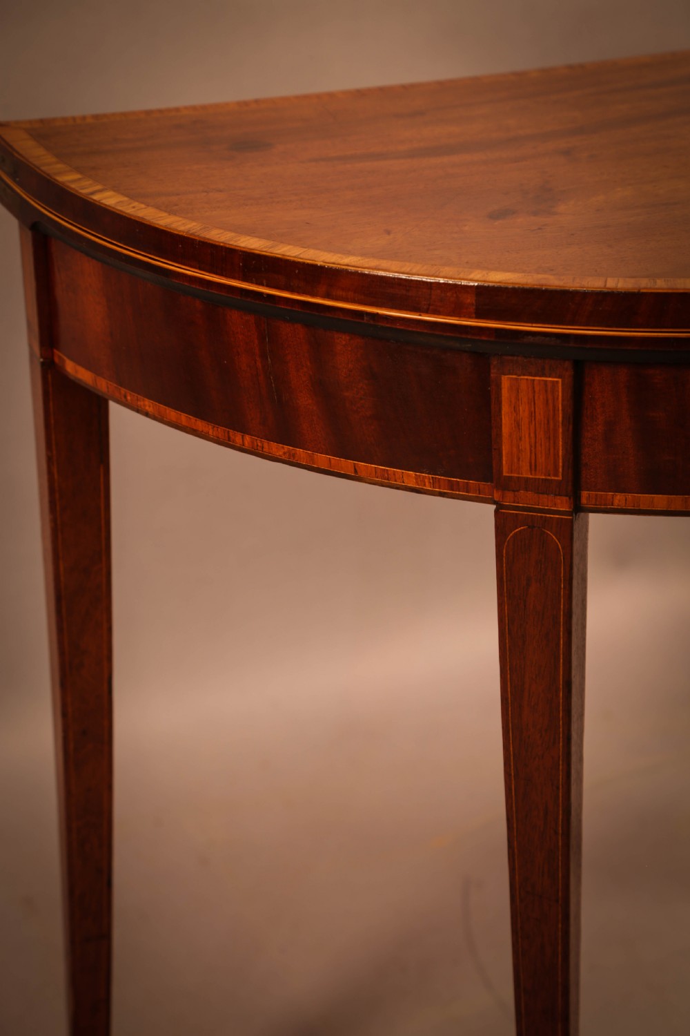 A Georgian Demi Lune Card Table View II