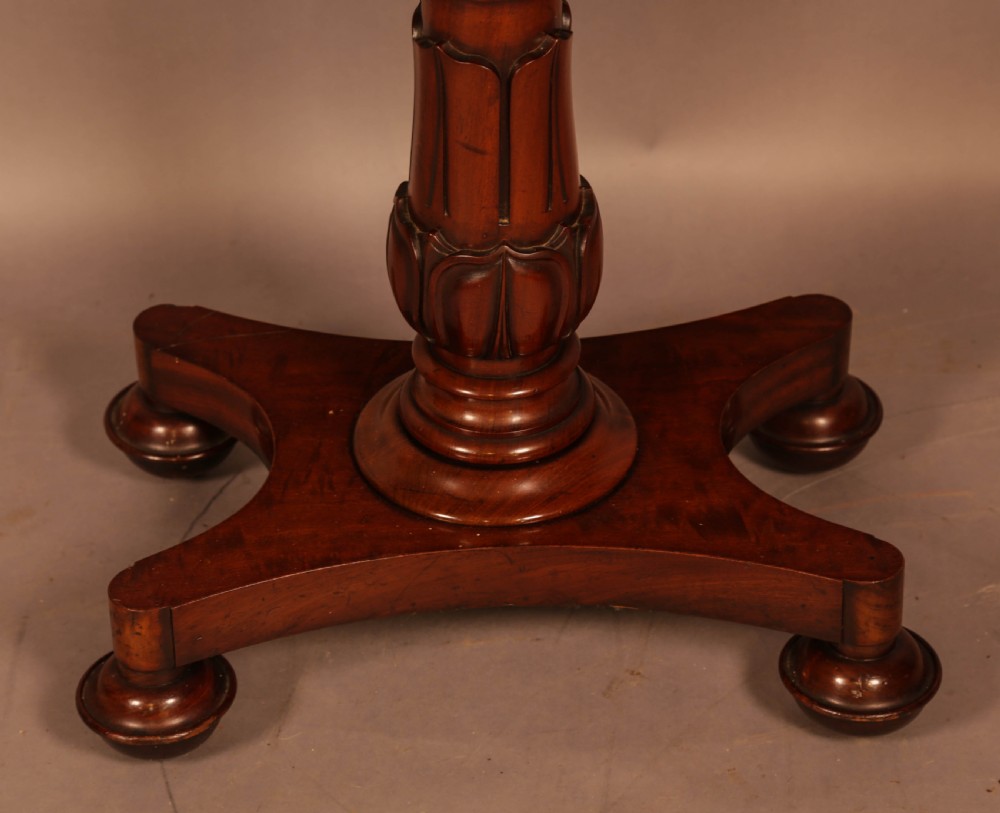 Early Victorian Tea Table Mahogany View II