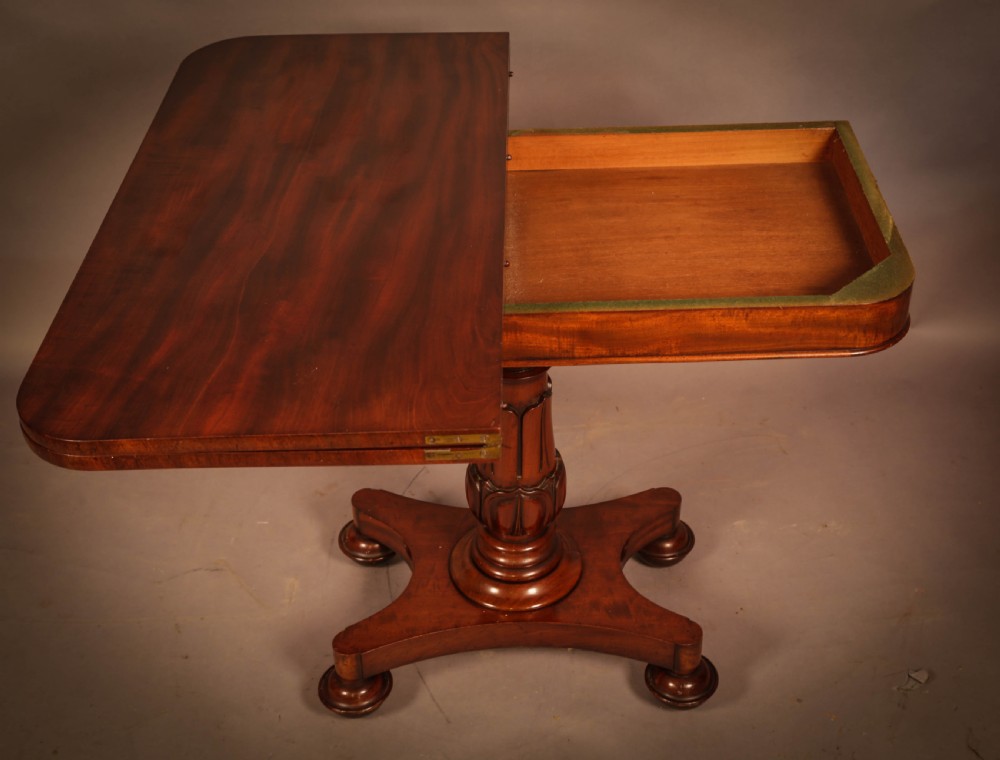 Early Victorian Tea Table Mahogany View V