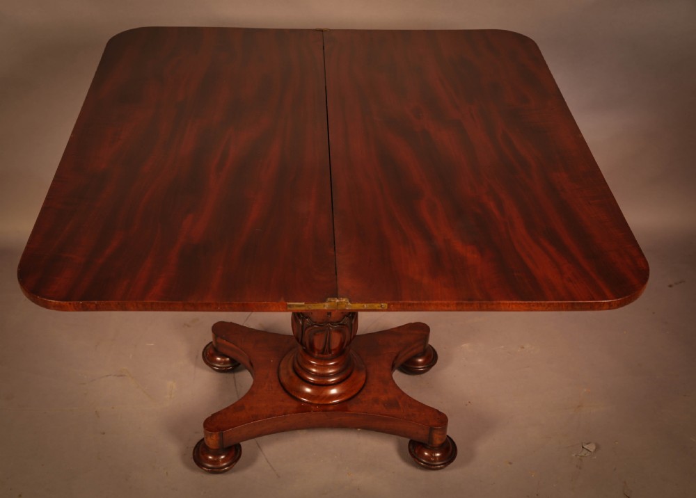 Early Victorian Tea Table Mahogany View VI
