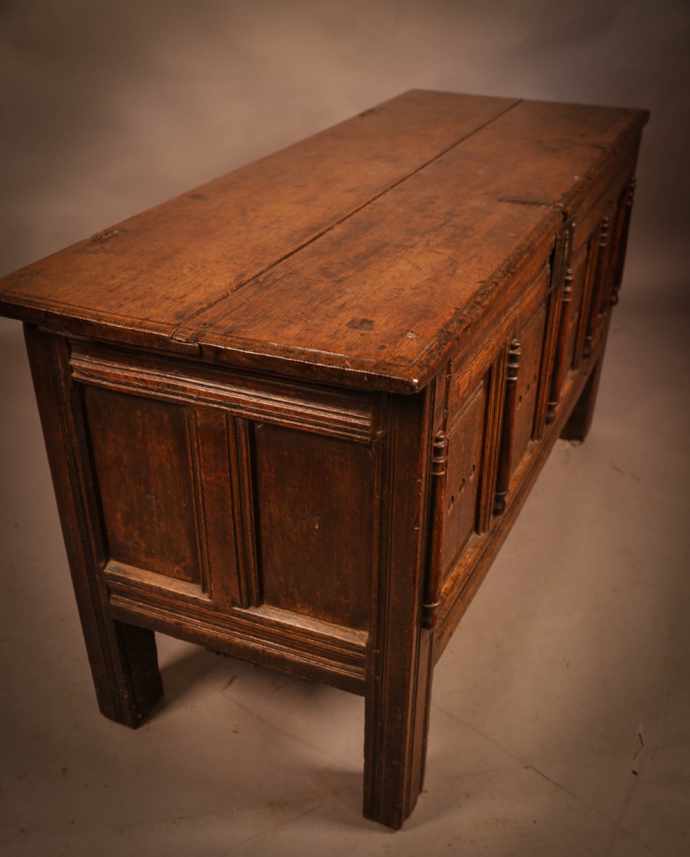An Early Oak Coffer c 1700 View II