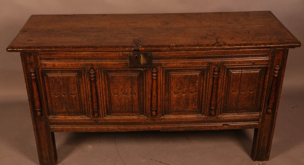 An Early Oak Coffer c 1700 View III