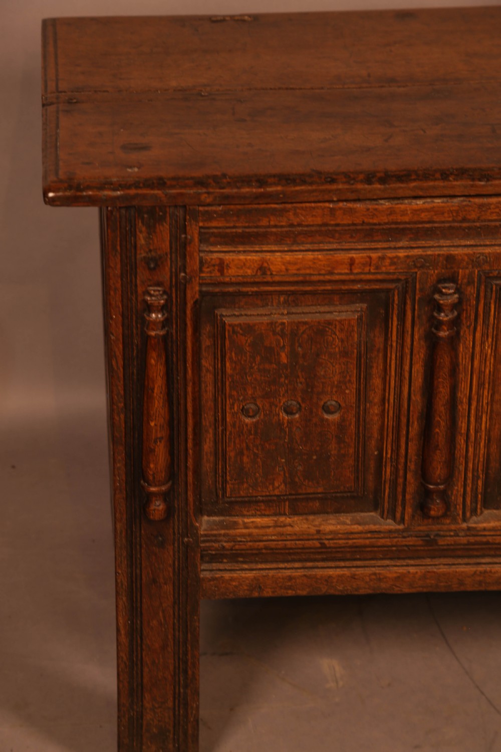 An Early Oak Coffer c 1700 View V