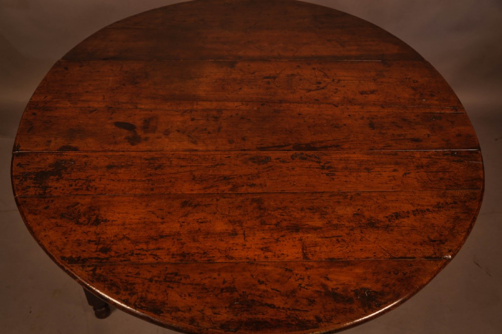 A Rare Yew Wood Gate Leg Table View II