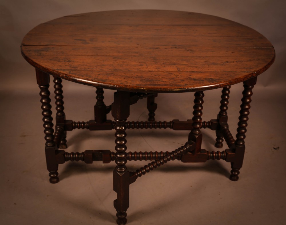 A Rare Yew Wood Gate Leg Table View III