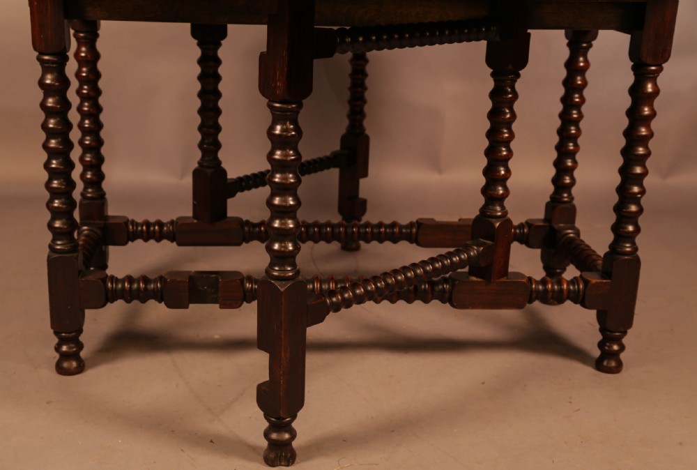 A Rare Yew Wood Gate Leg Table View V