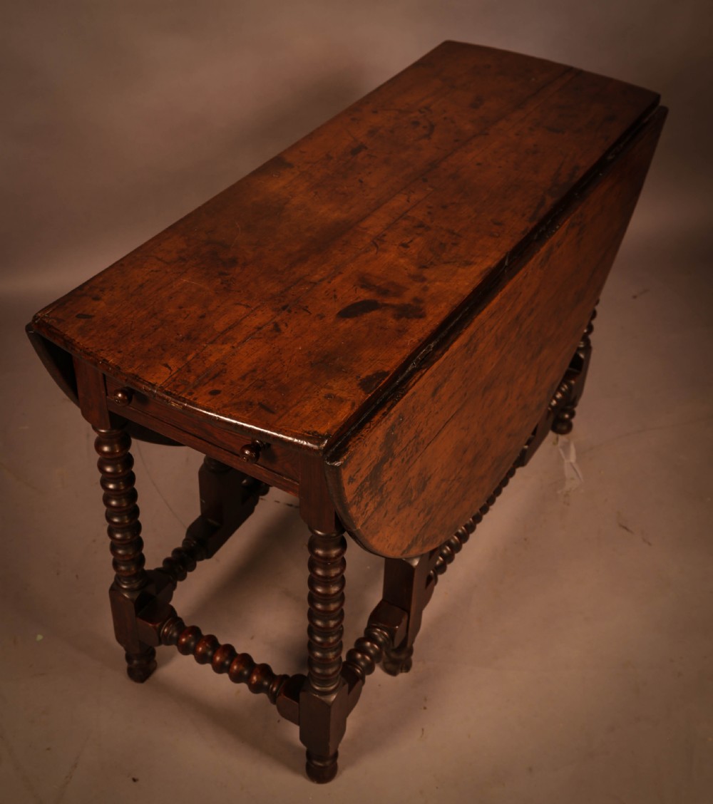 A Rare Yew Wood Gate Leg Table View XI