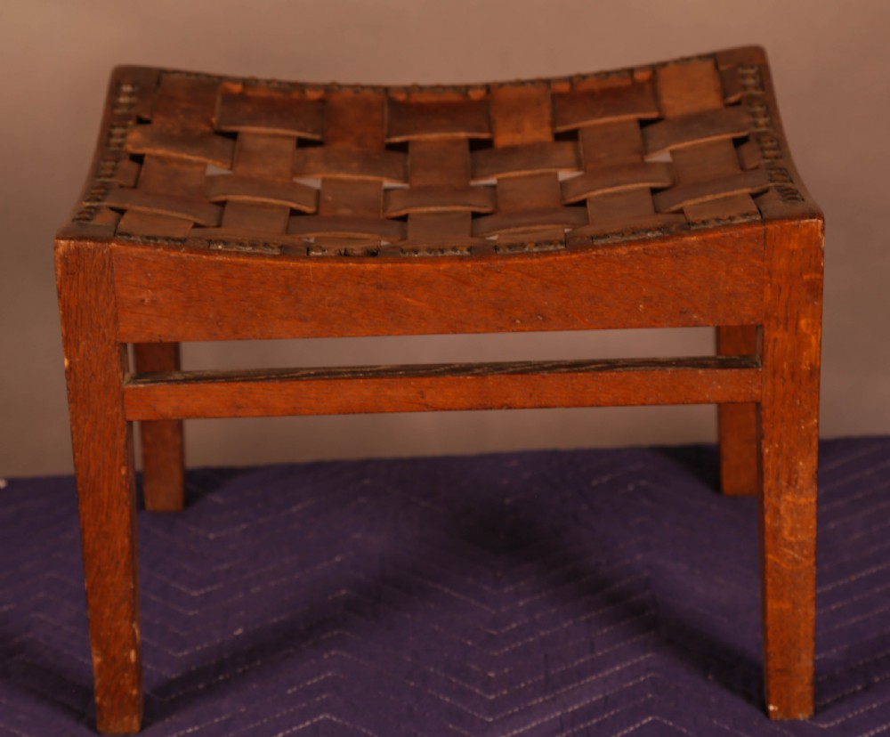 An Arts and Crafts Foot Stool Simpson Kendal 