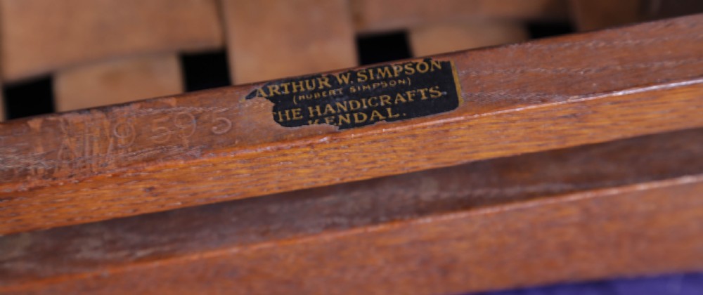 An Arts and Crafts Foot Stool Simpson Kendal  View II