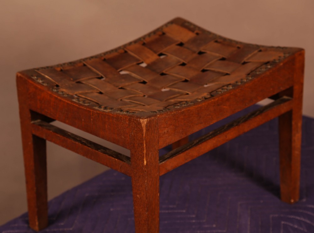 An Arts and Crafts Foot Stool Simpson Kendal  View III