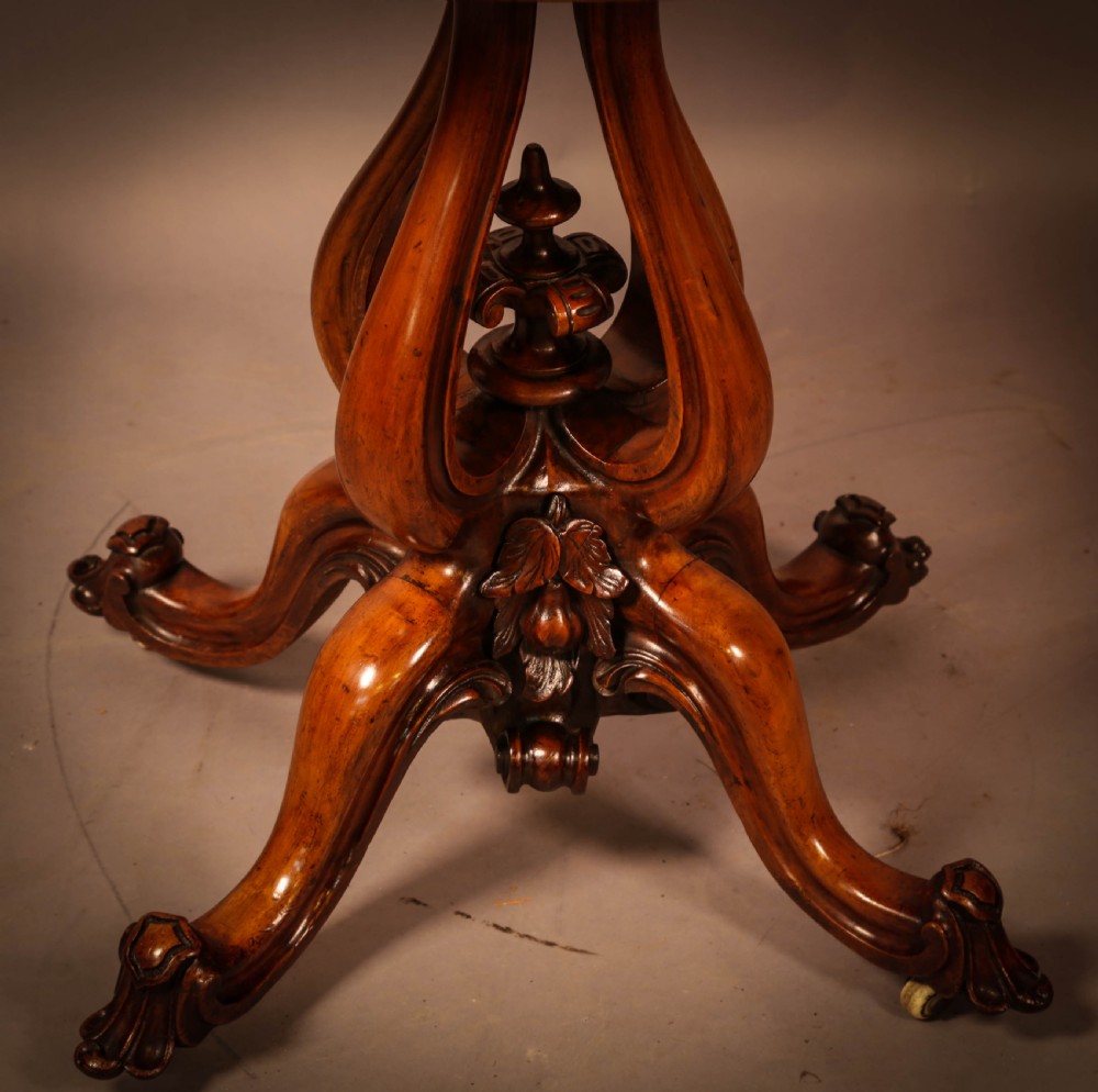 A Good Quality Victorian Burr Walnut Card Table View IV