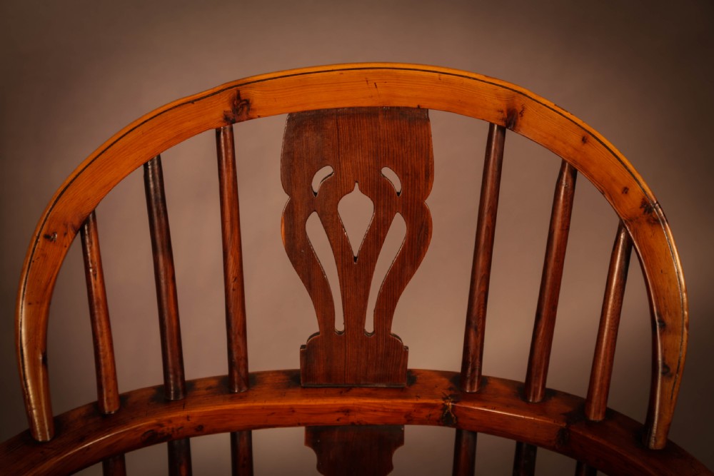 A Good set of 4 Yew Wood Windsor Chairs by George Nicholson View XII