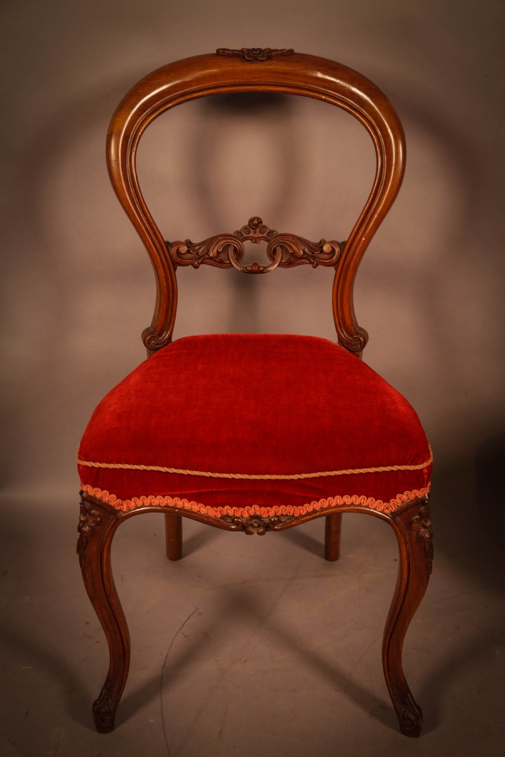 A Set of 4 Victorian Dining Chairs in Walnut View IV