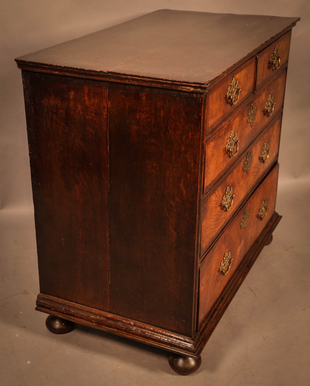 A Georgian Chest of Drawers in Walnut c 1730 View VI