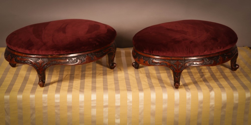 A Good pair of Victorian Foot Stools View II