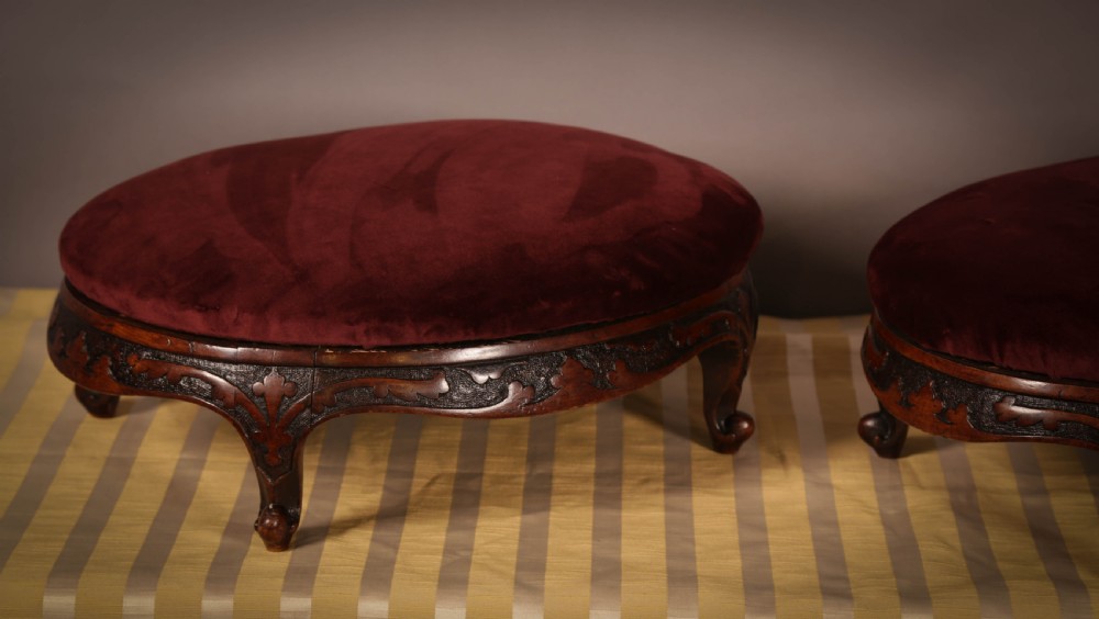A Good pair of Victorian Foot Stools View V