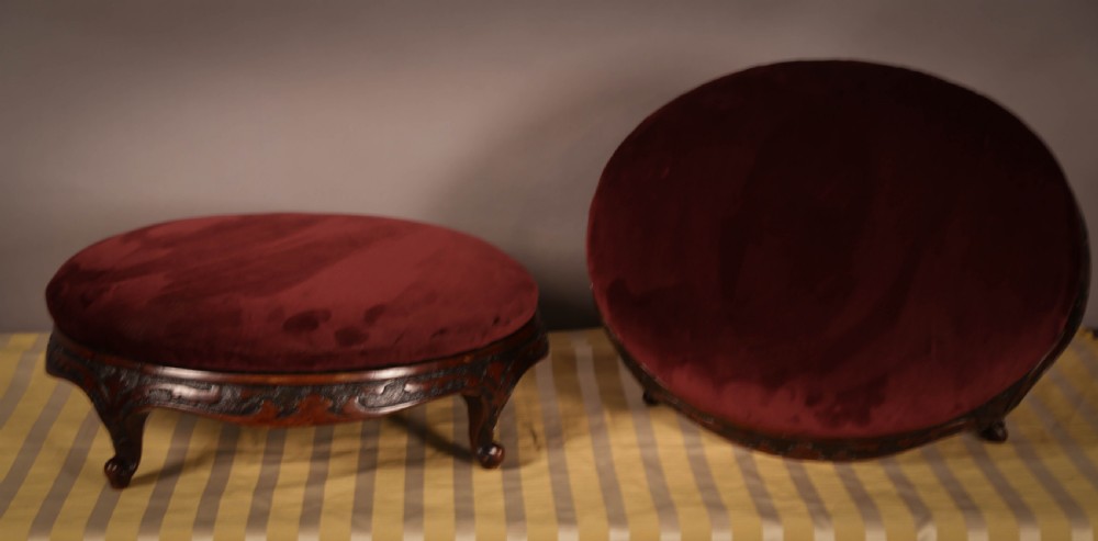 A Good pair of Victorian Foot Stools View VI