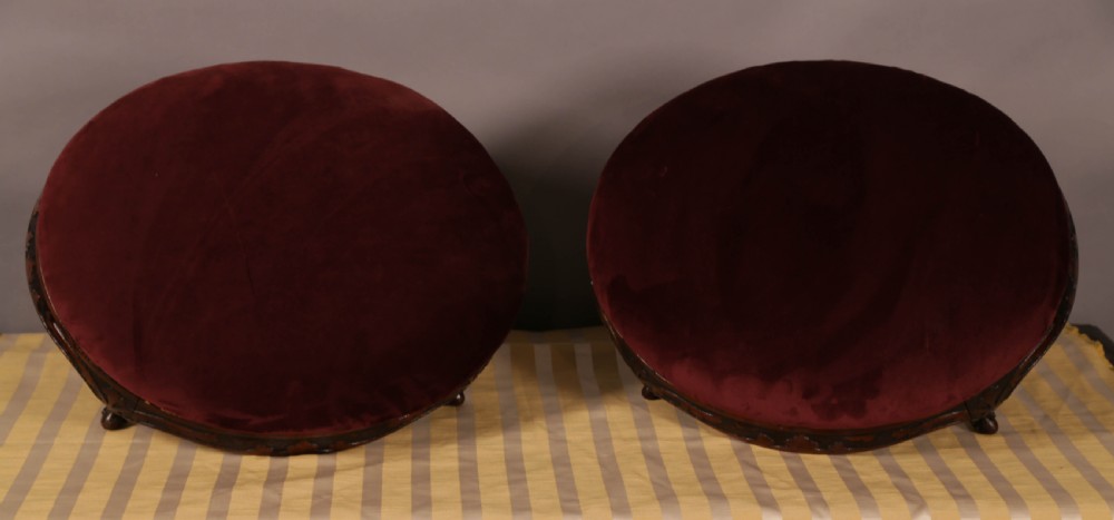 A Good pair of Victorian Foot Stools View VII