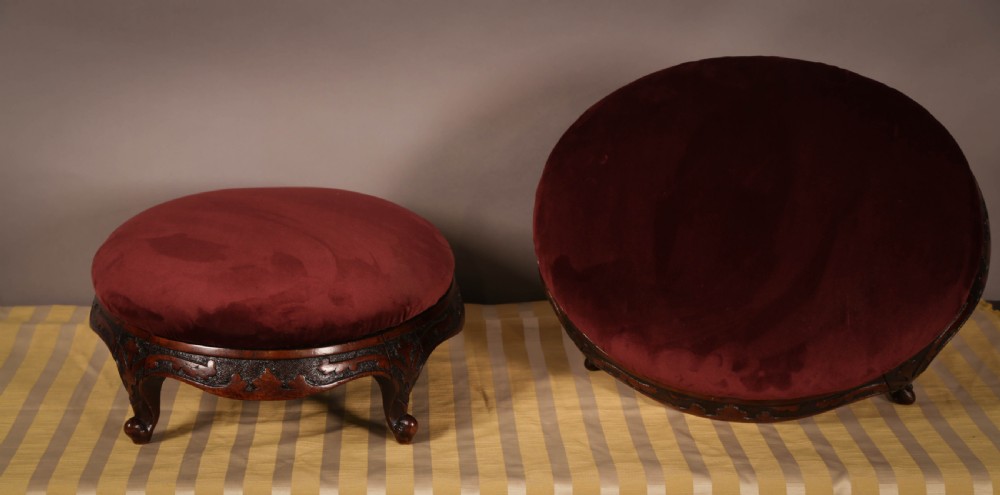 A Good pair of Victorian Foot Stools View VIII