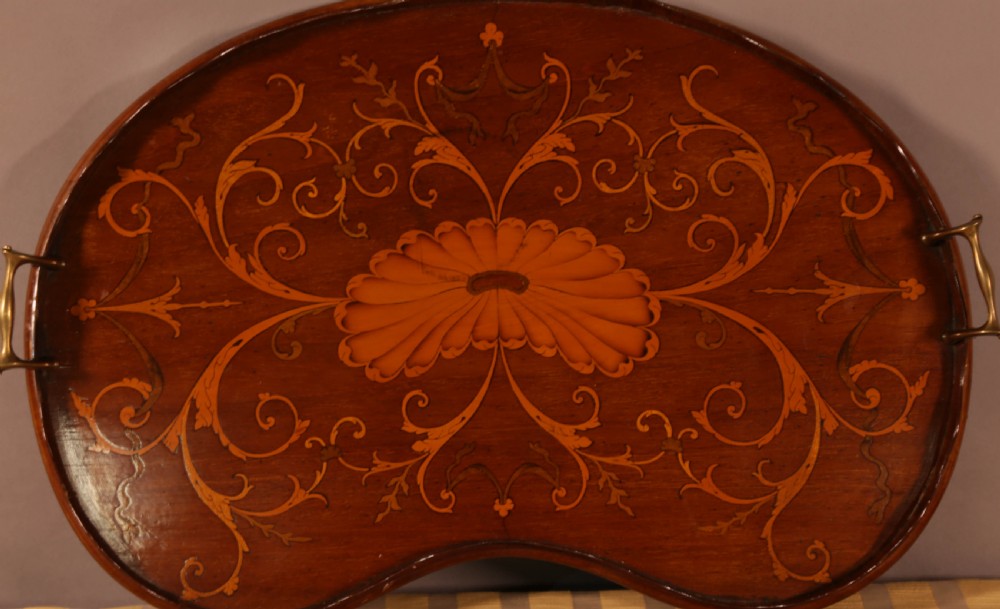 An Inlaid Mahogany Tray Victorian View II