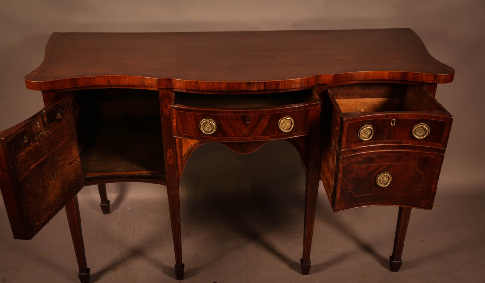 A Georgian Mahogany Inlaid Sideboard c1790 View II