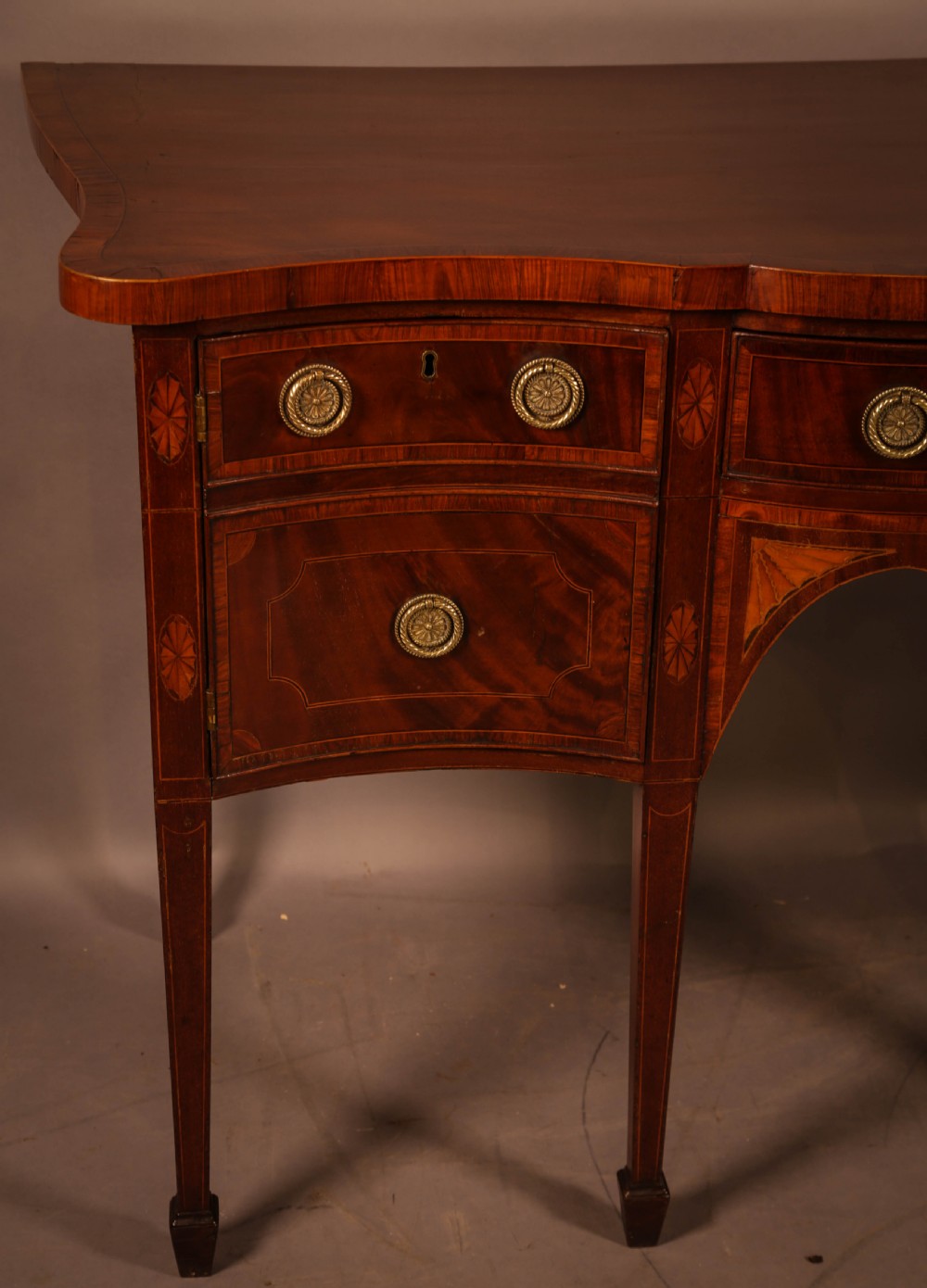 A Georgian Mahogany Inlaid Sideboard c1790 View IV