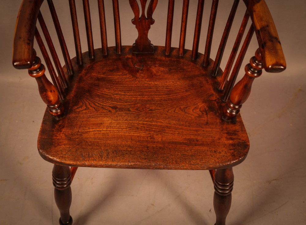 A Yew Wood High Windsor Chair Rockley Maker View VI