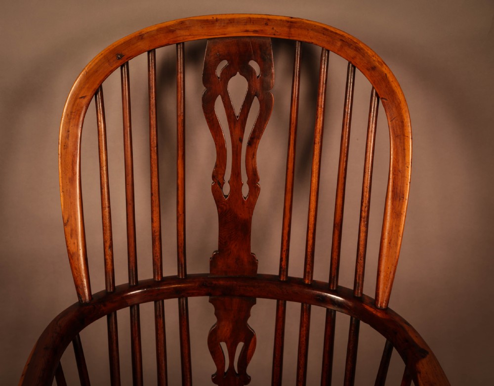A Yew Wood High Windsor Chair Rockley Maker View VII