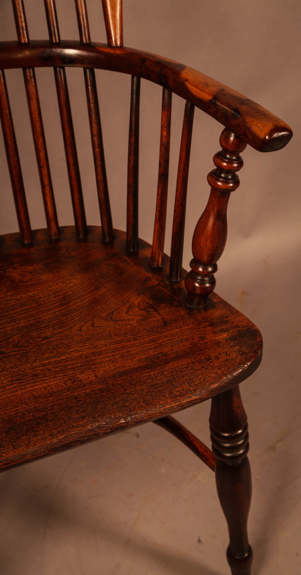 A Yew Wood High Windsor Chair Rockley Maker View VIII