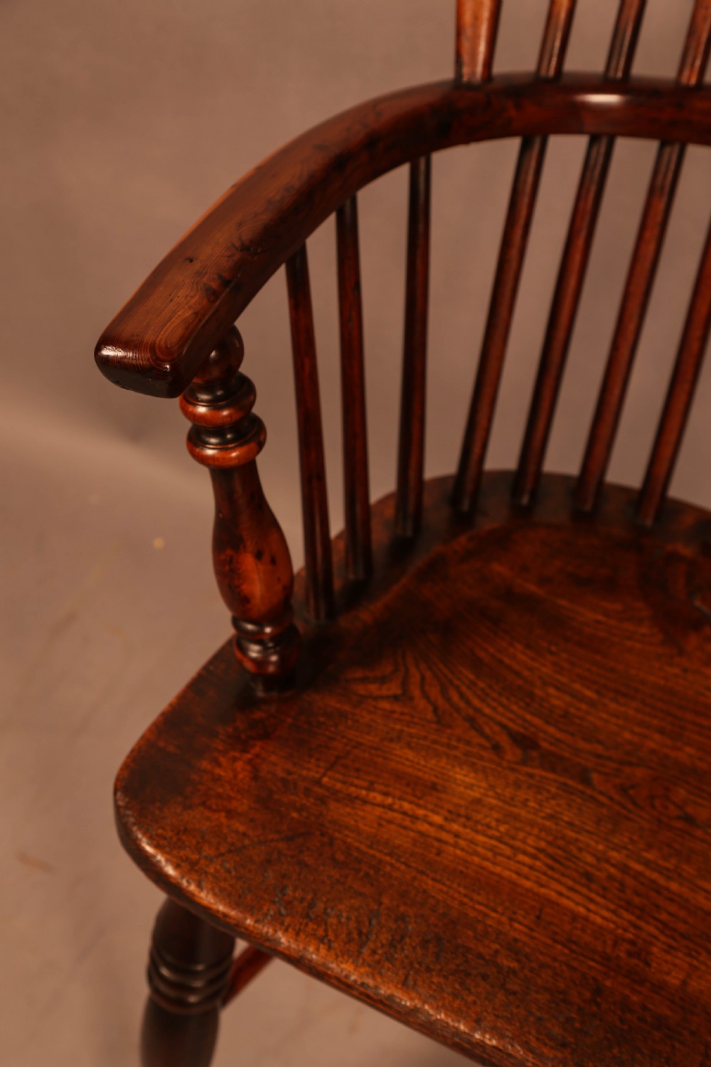 A Yew Wood High Windsor Chair Rockley Maker View IX