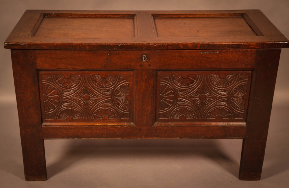 A 17th century Oak Coffer
