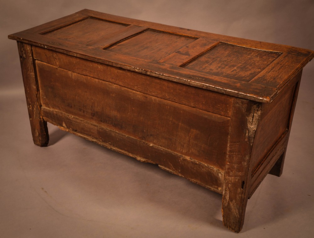 A 17th century 3 panel coffer View IV
