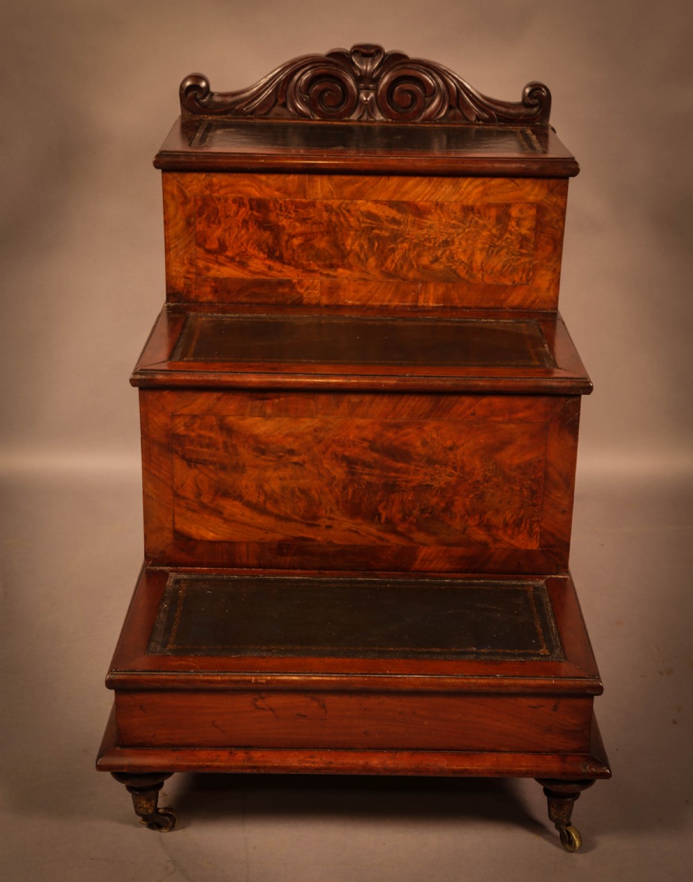 A William IV set of Library Steps in Mahogany View II